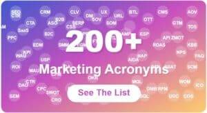 200+ marketing acronyms you need to know